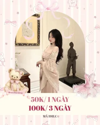 Ảnh 1 của Váy dài trễ vai be lụa satin nữ