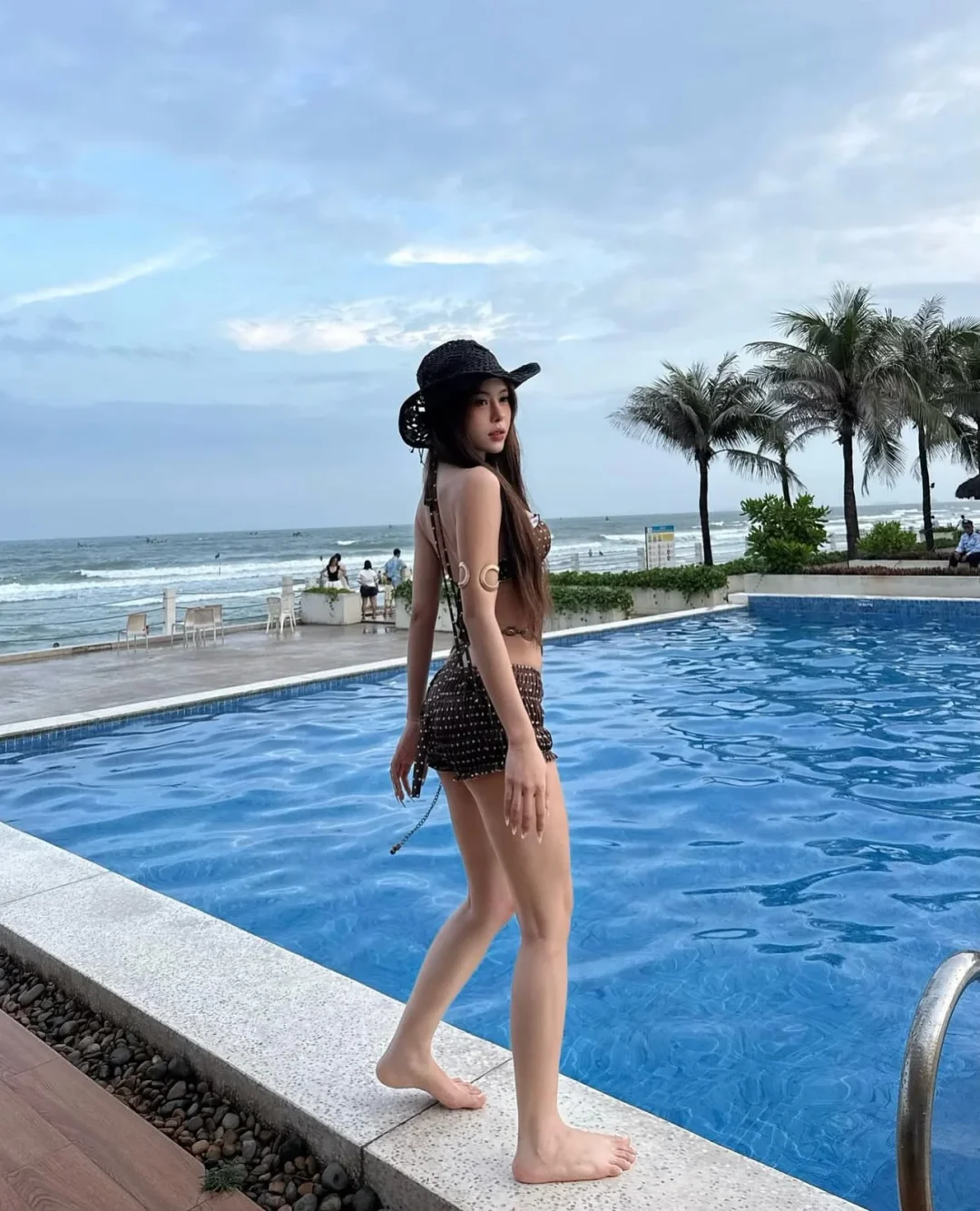 Ảnh 6 của Set đồ nữ nón ren sequin freesize