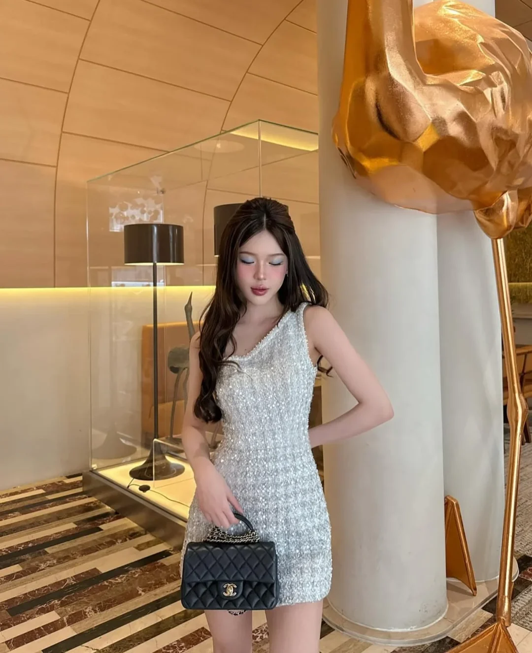 Ảnh 6 của Đầm sequin bạc dạ hội size XS/S