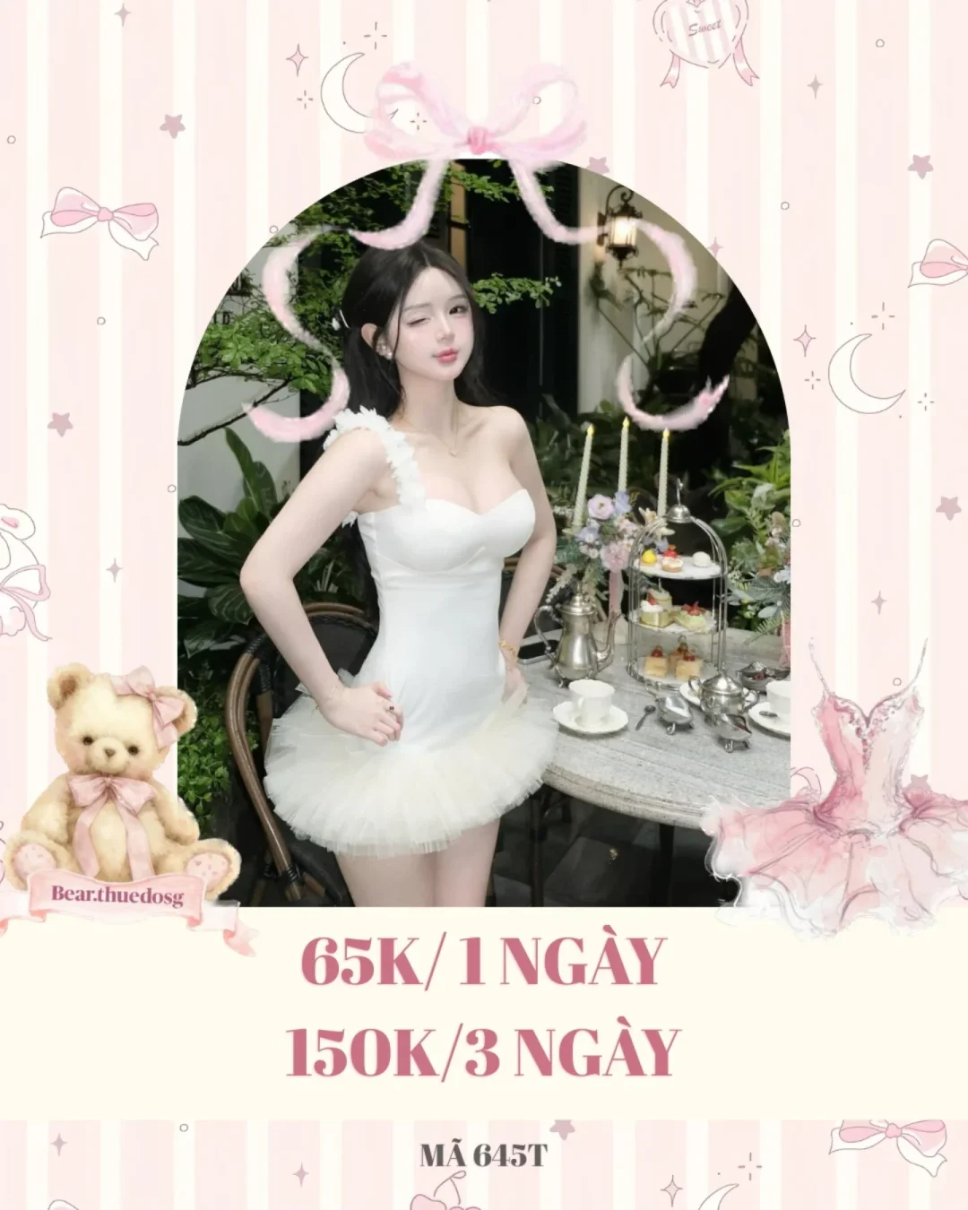 Ảnh 1 của Váy tutu trắng một vai nữ tính