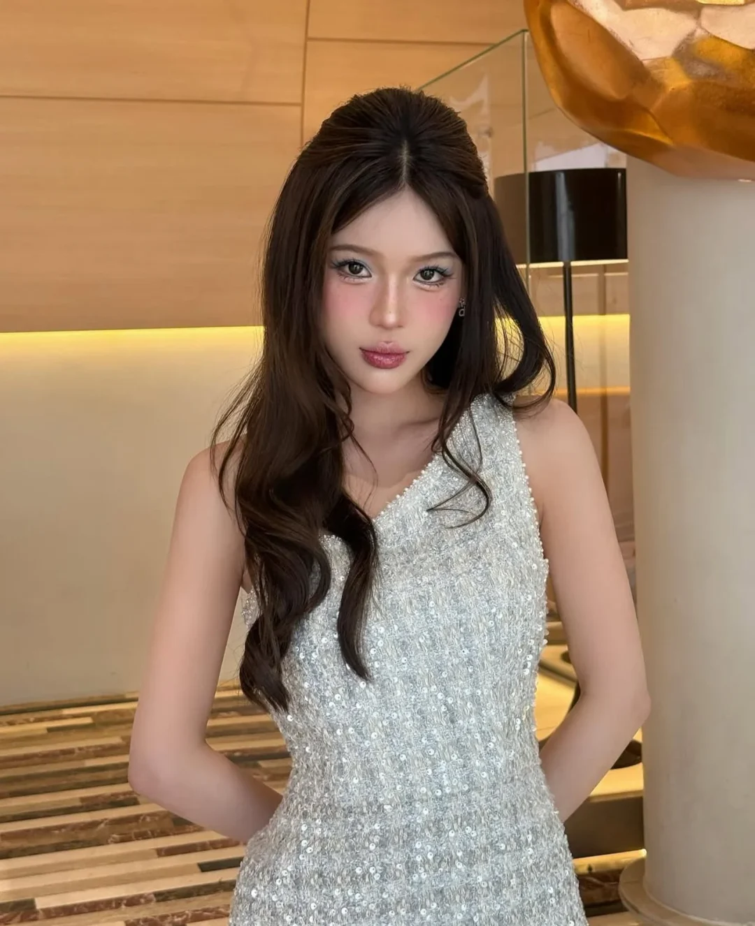 Ảnh 8 của Đầm sequin bạc dạ hội size XS/S