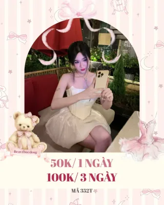 Photo 1 of Váy corset ngắn kem phong cách công chúa