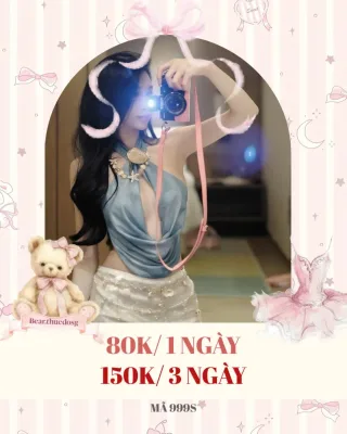 Ảnh 1 của Set Áo Yếm Lụa Xanh Chân Váy Sequin Nữ