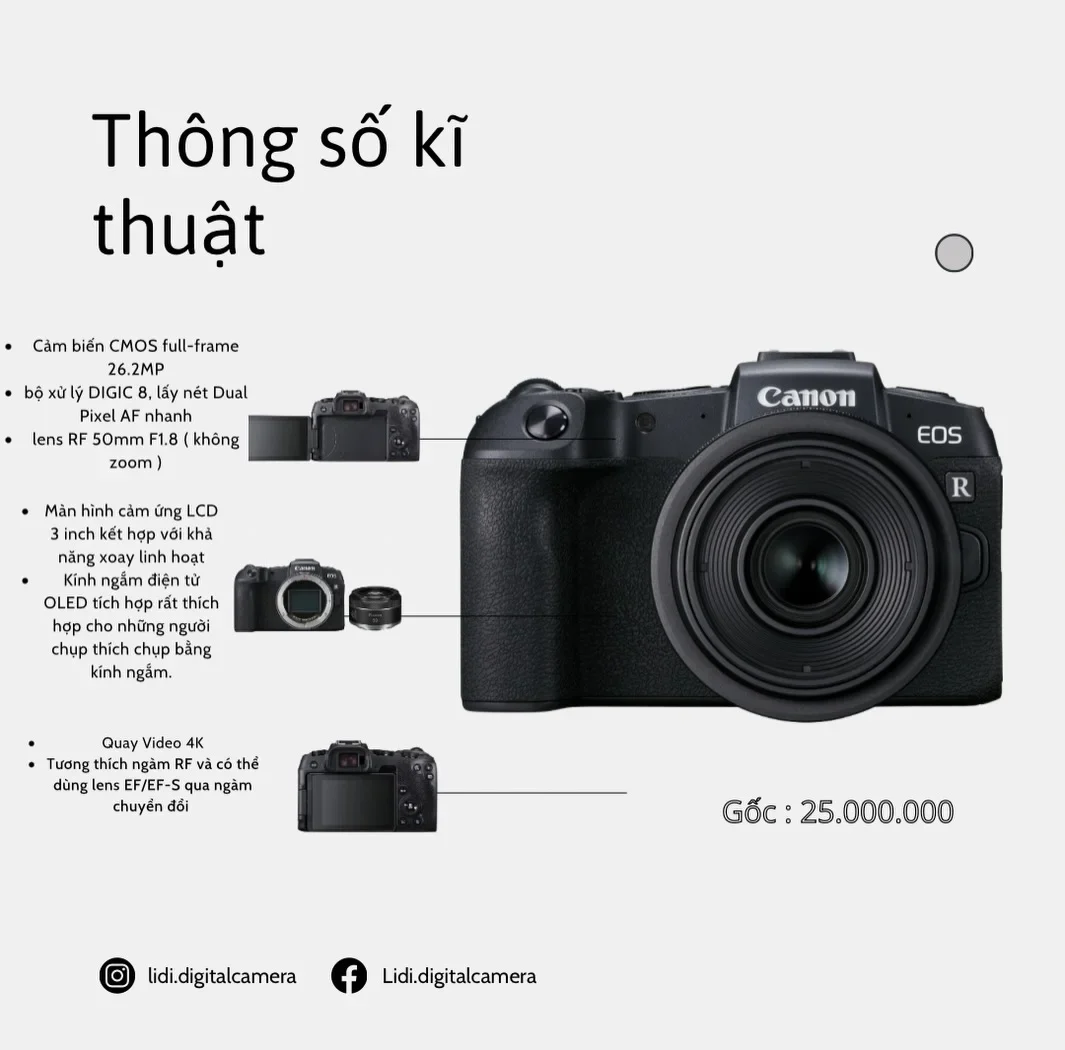 Photo 2 of Máy ảnh Canon EOS RP cho thuê