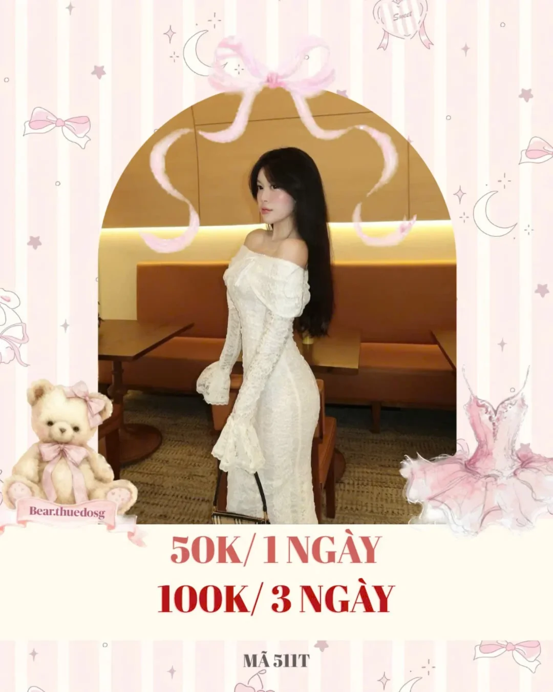 Ảnh 1 của Váy ren trắng trễ vai nữ tính