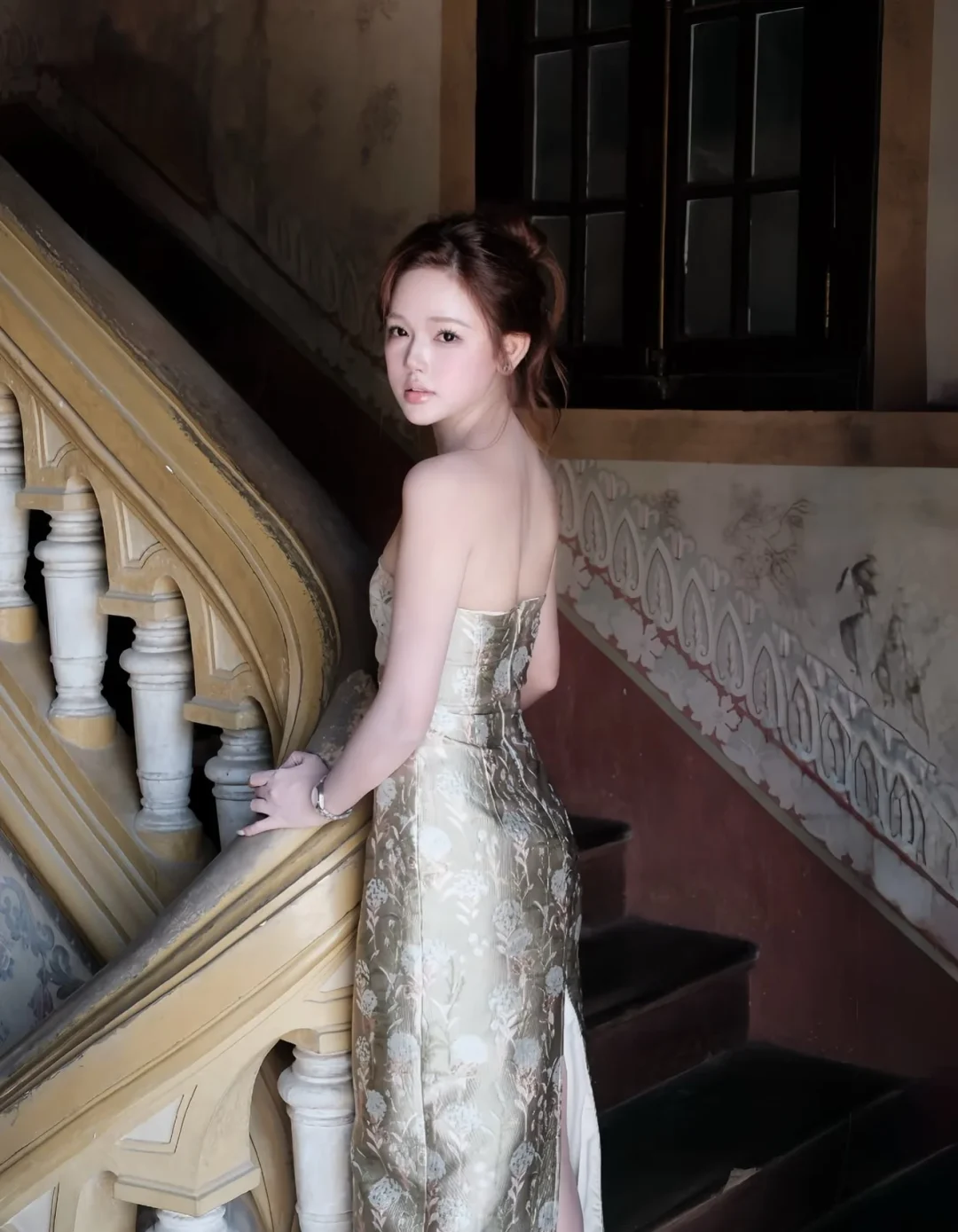Ảnh 6 của Đầm dạ hội kim sa vàng gold nữ
