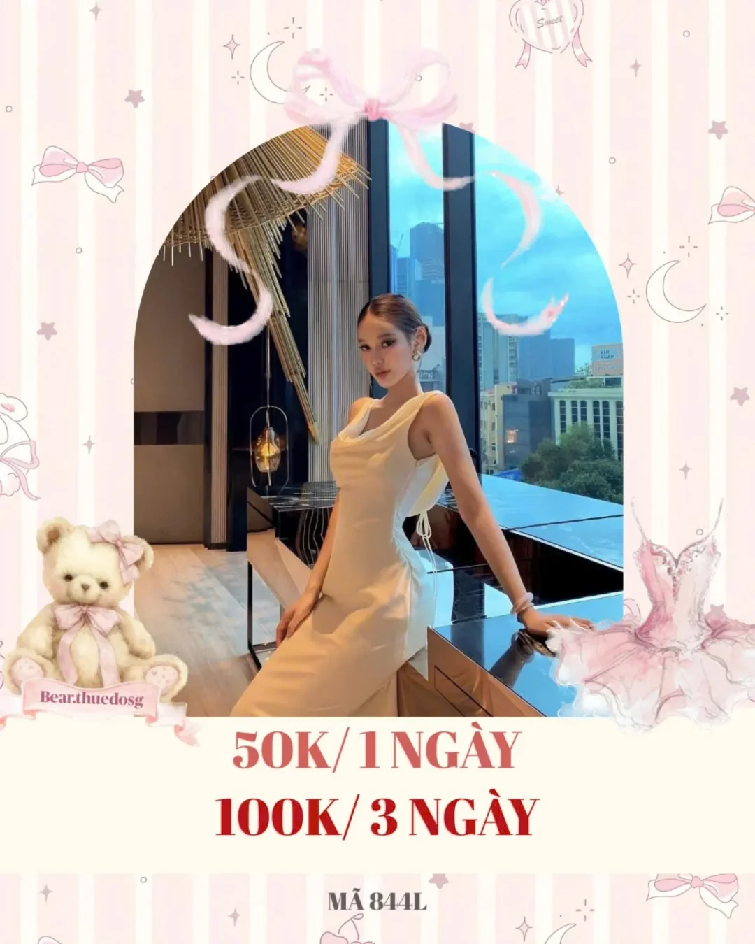 Ảnh 1 của Váy lụa một vai kem size M nữ