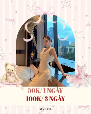 Ảnh 1 của Váy lụa một vai kem size M nữ