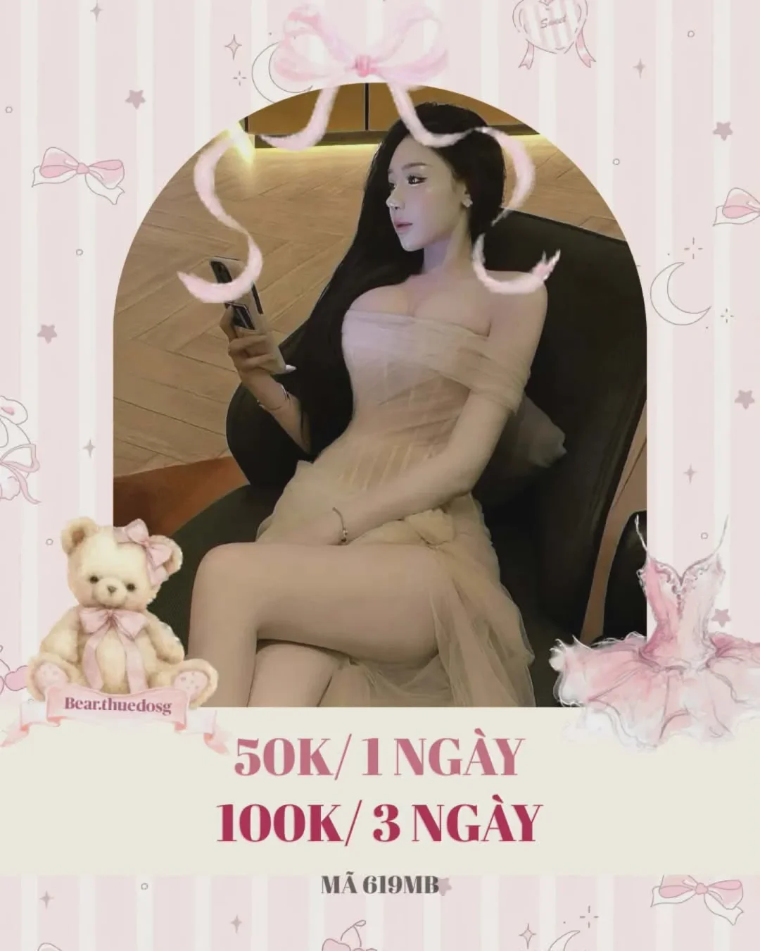 Ảnh 1 của Váy voan trễ vai be nữ tính