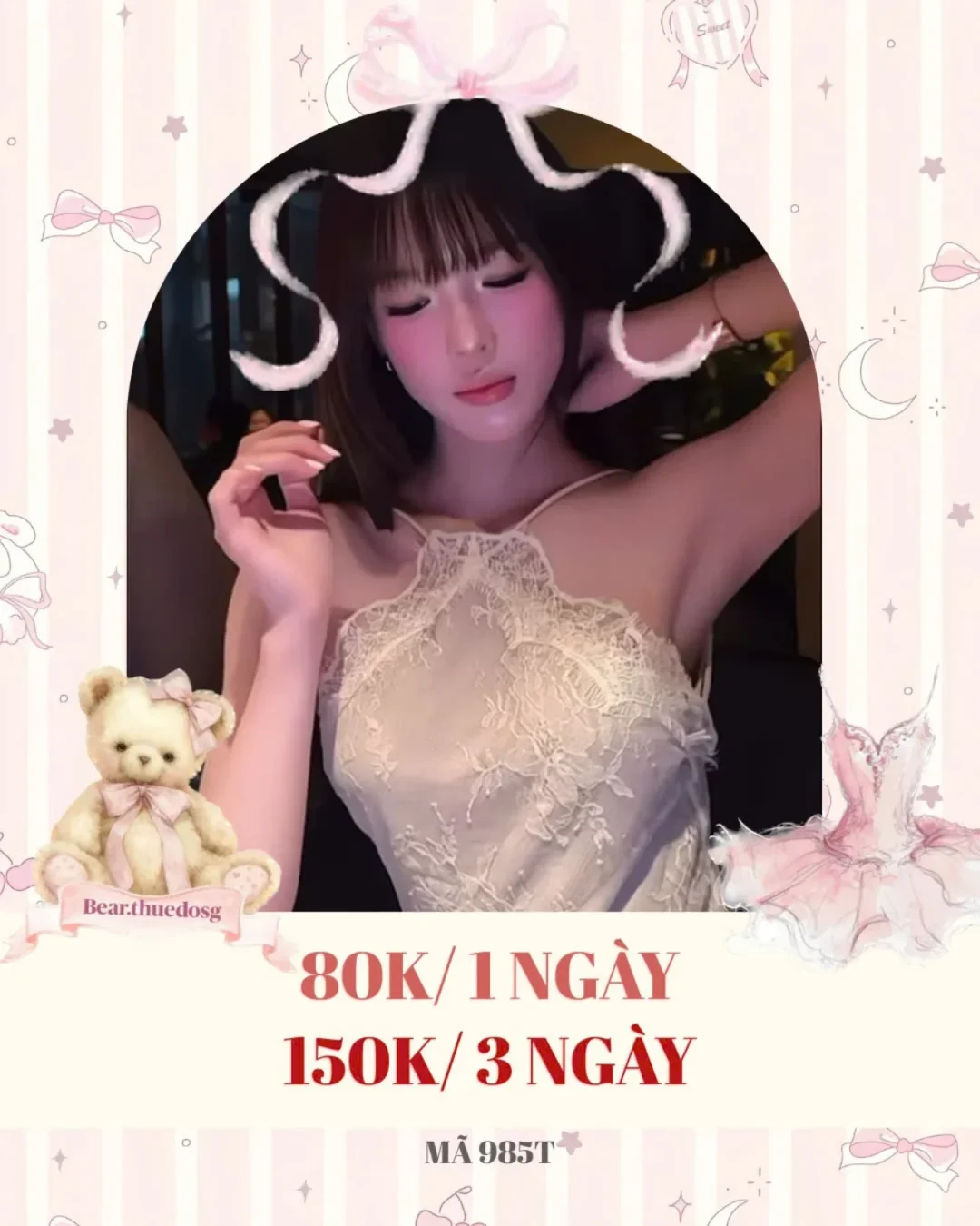 Photo 1 of Cho thuê đầm ren trắng cổ yếm thanh lịch