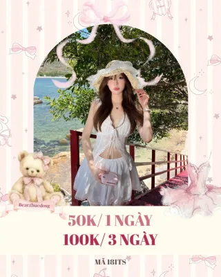 Ảnh 1 của Set váy trắng ren nữ cho thuê