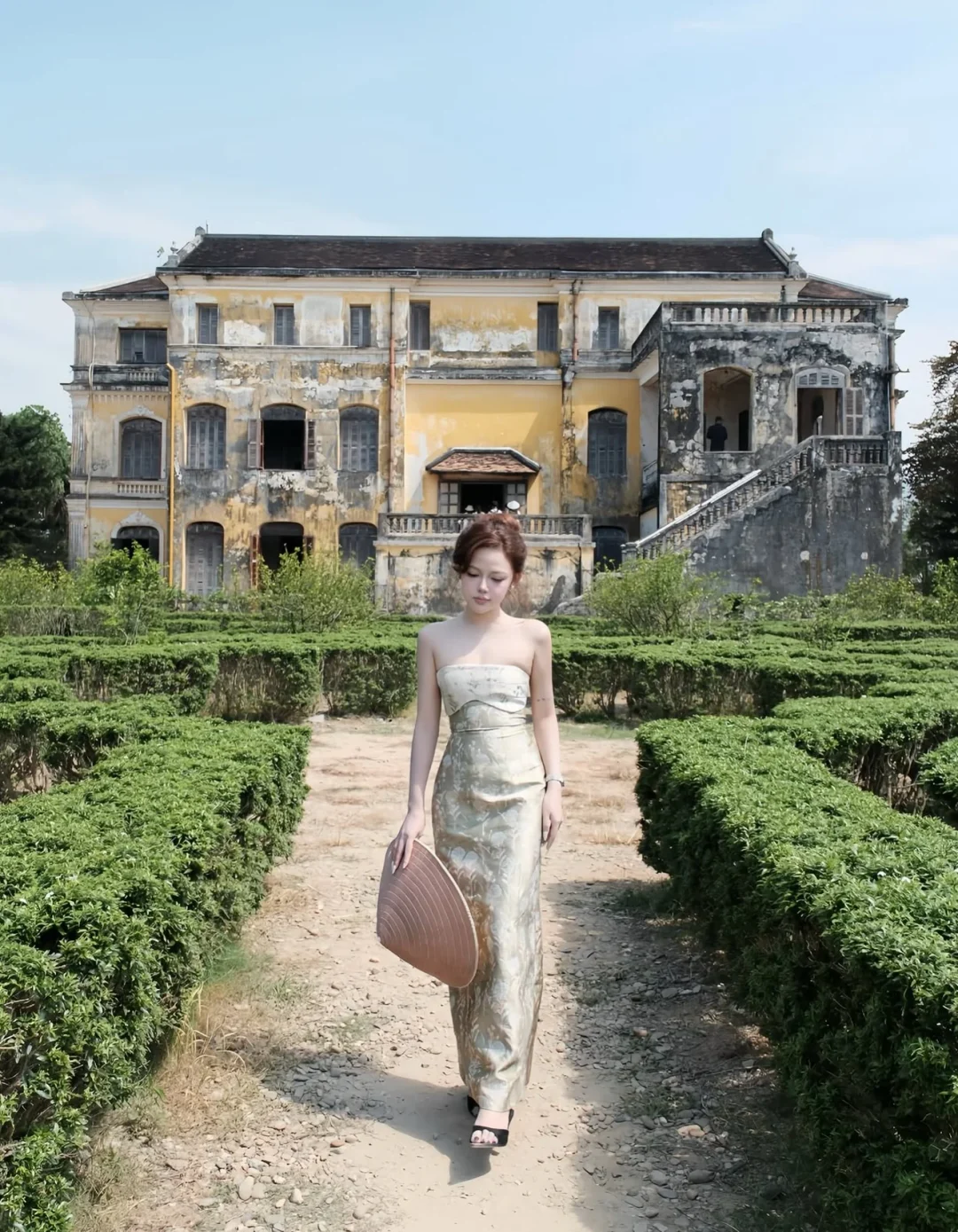Ảnh 4 của Đầm dạ hội kim sa vàng gold nữ