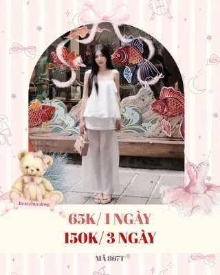 Ảnh 1 của Set đồ nữ trắng hai dây thanh lịch