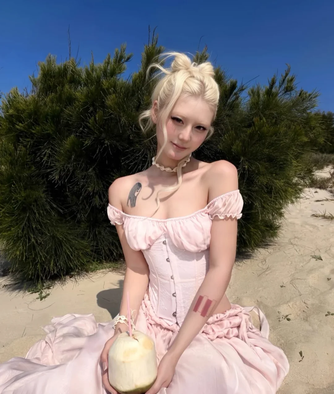 Photo 5 of Set váy corset hồng pastel size S