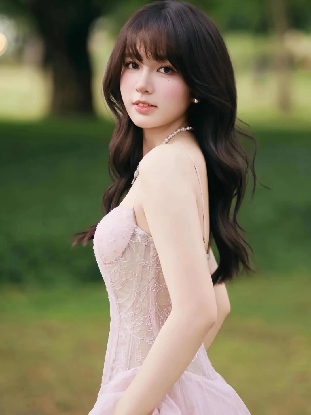 Ảnh 5 của Váy dạ hội hồng pastel size S nữ