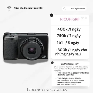 Ảnh 1 của Máy ảnh Ricoh GRIII compact cho thuê