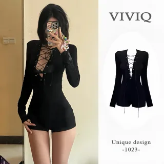 Ảnh 1 của Jumpsuit ngắn đen buộc dây size M