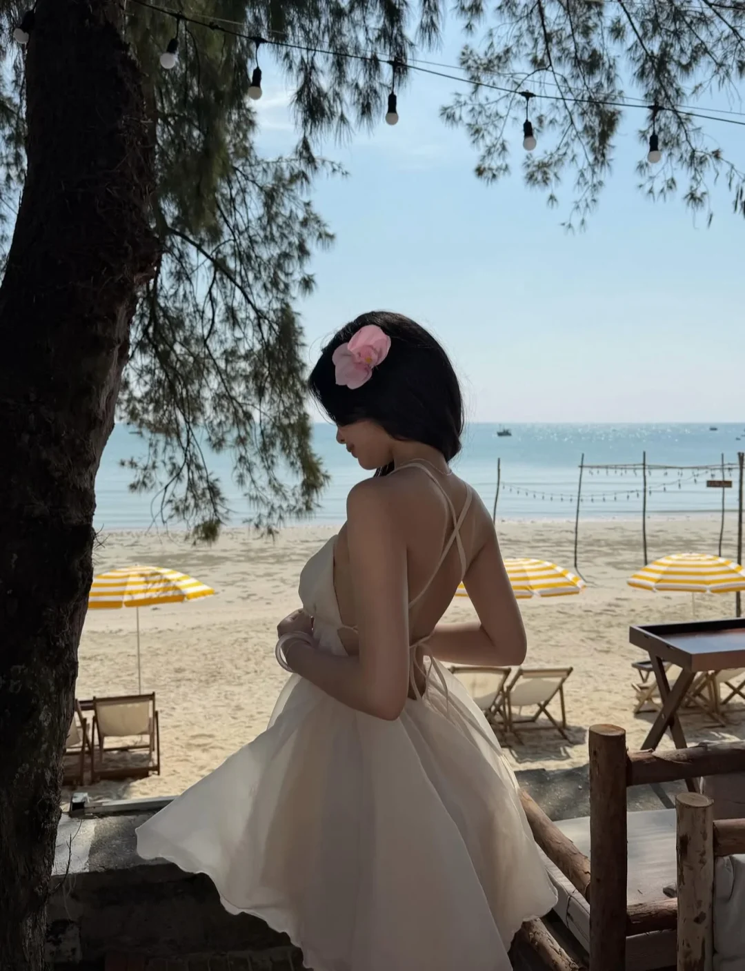 Ảnh 1 của Đầm trắng hai dây voan nữ tính