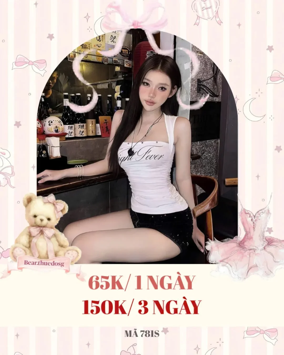 Ảnh 1 của Set croptop trắng quần short kim sa nữ