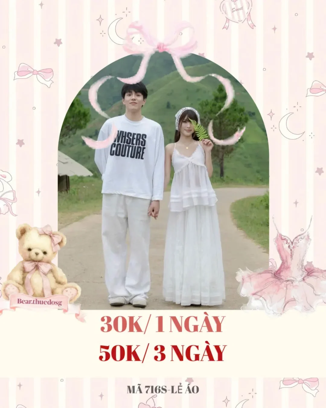 Ảnh 1 của Váy babydoll trắng hai dây nữ