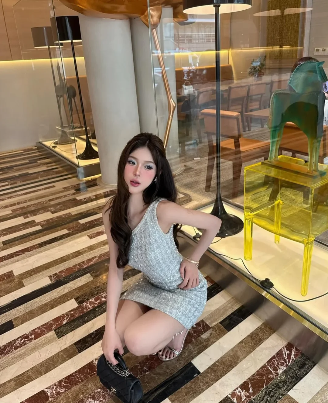 Ảnh 3 của Đầm sequin bạc dạ hội size XS/S