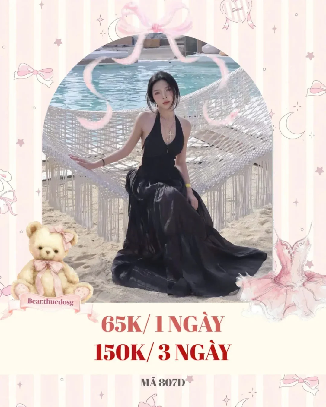 Photo 1 of Váy maxi đen lụa halter nữ sang trọng