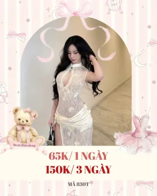 Photo 1 of Váy ren trắng thiết kế ôm body nữ