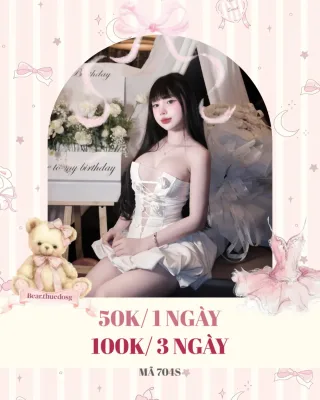 Ảnh 1 của Set corset trắng cột dây size S nữ