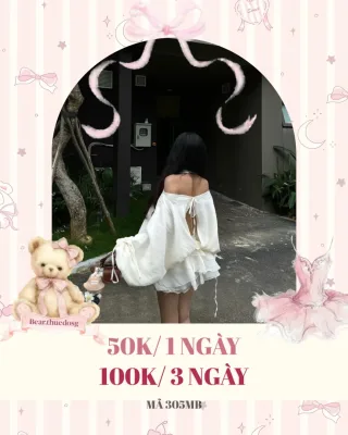 Photo 1 of Áo trễ vai trắng cột lưng nữ size M