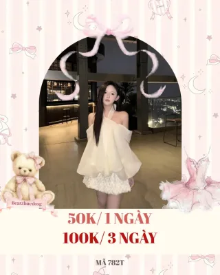 Ảnh 1 của Set áo trễ vai trắng chân váy ren nữ
