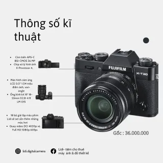 Photo 2 of Máy ảnh Fujifilm XT30ii cho thuê kèm lens