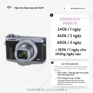Ảnh 1 của Máy ảnh Canon G7X Mark III cho thuê