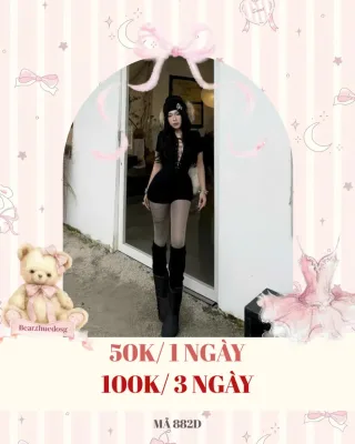 Ảnh 1 của Set váy ngắn đen nữ ôm sát kèm boots
