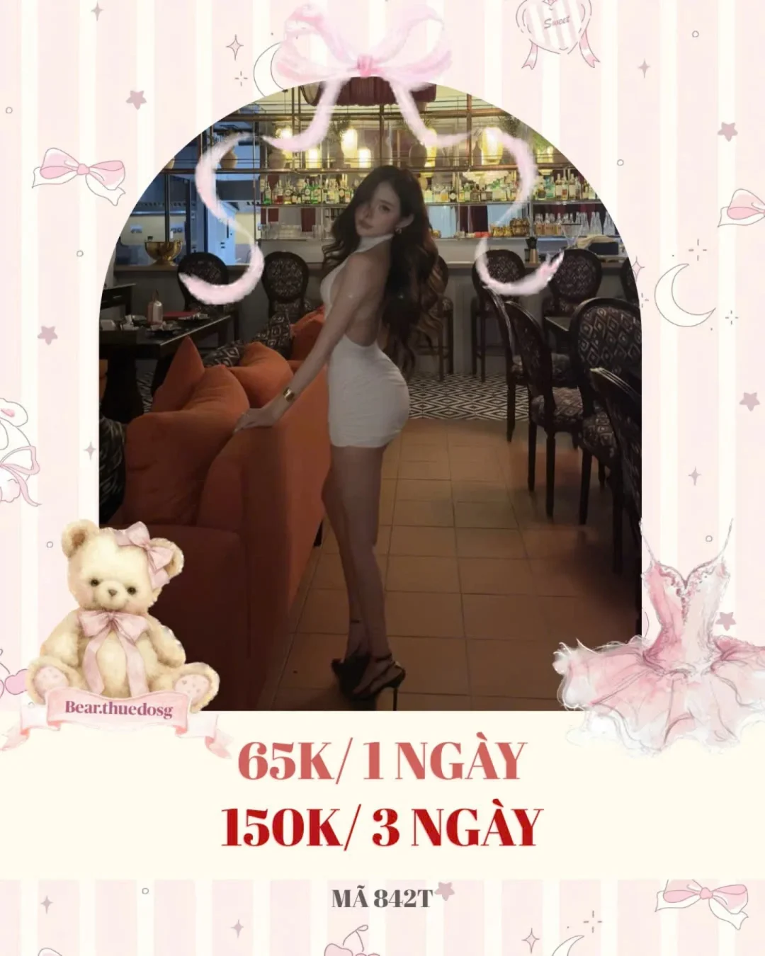 Photo 1 of Váy mini trắng ôm sát bodycon nữ