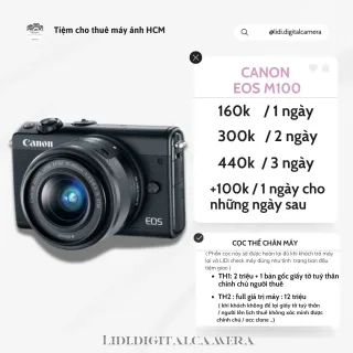 Photo 1 of Máy ảnh Canon EOS M100 mirrorless đen