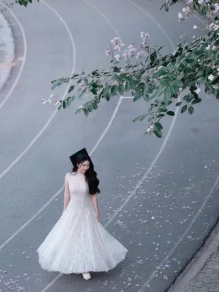 Ảnh 3 của Váy ren trắng dài vintage Sò Vintage