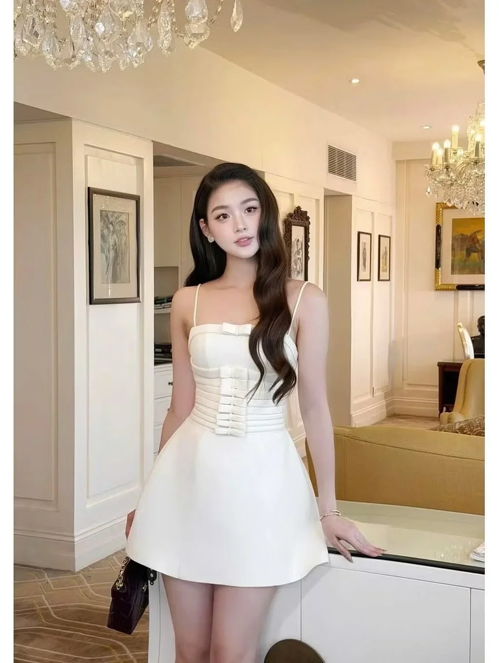 Photo 2 of Đầm trắng kem Chou Chou A226 nữ