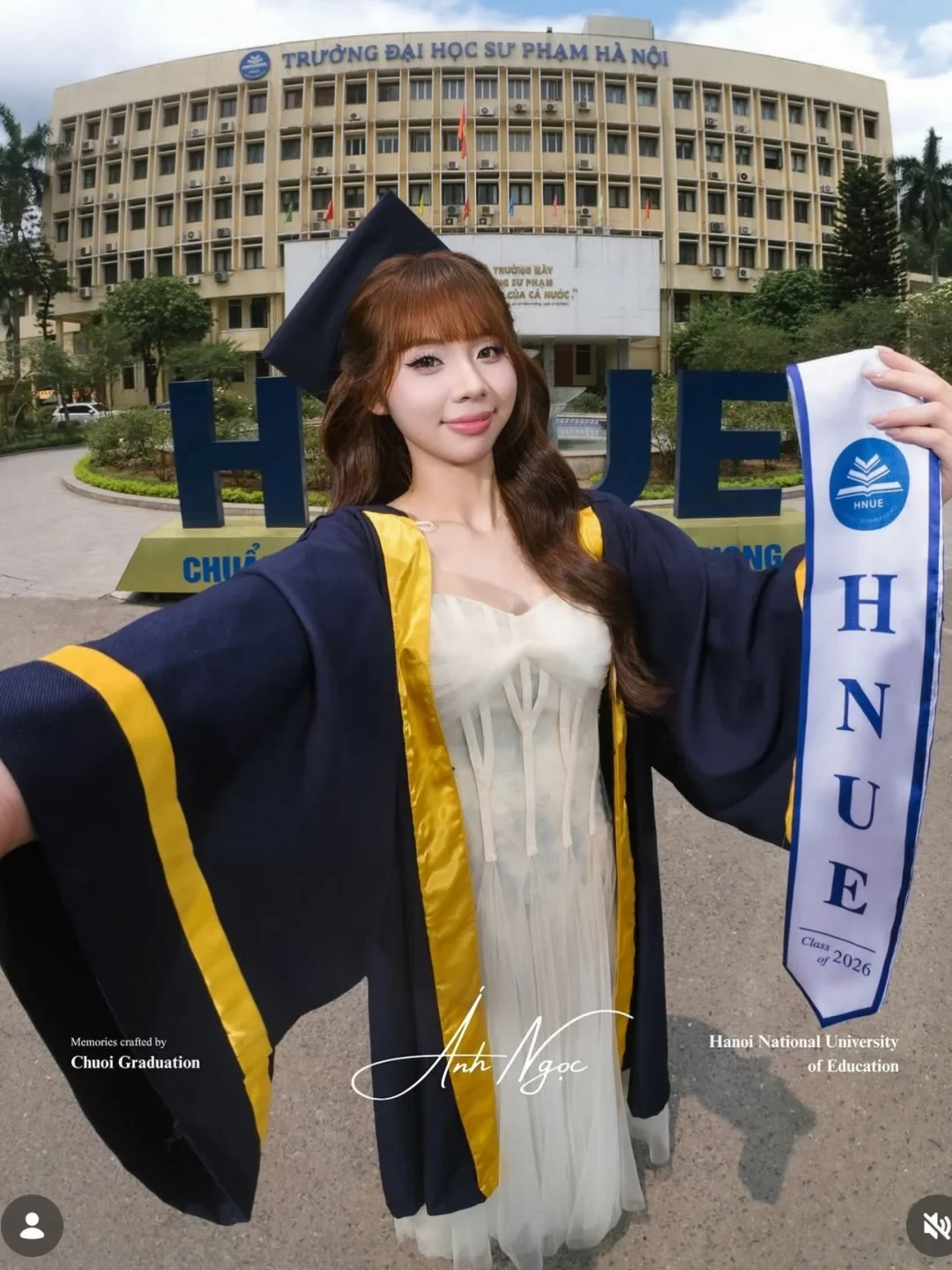 Ảnh 1 của Váy trắng dự tiệc tốt nghiệp nữ