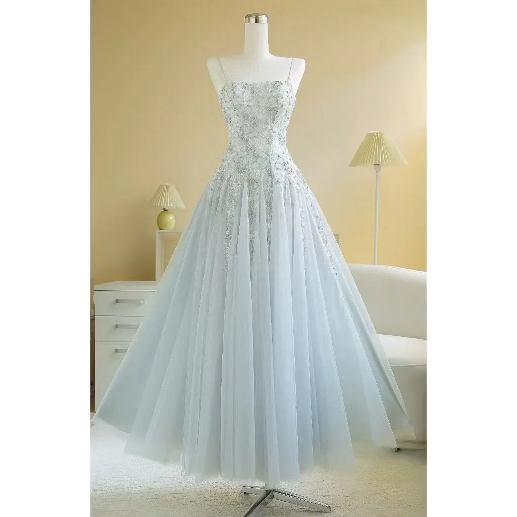 Ảnh 3 của Váy dạ hội tulle xanh nhạt vintage