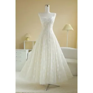 Ảnh 1 của Váy tiệc ren trắng vintage Sò Vintage