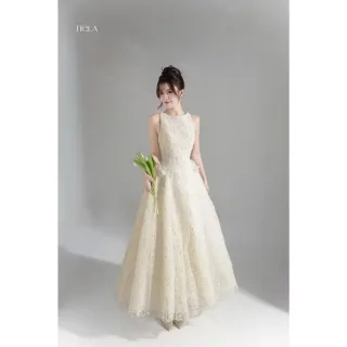 Photo 1 of Đầm Ren Trắng Kem Dạ Hội Tiela