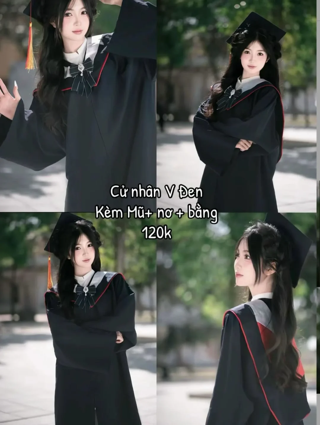 Ảnh 3 của Áo cử nhân nữ xanh navy TC Dress