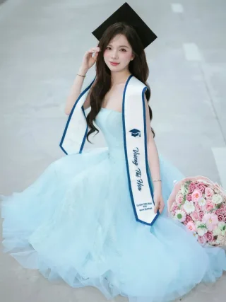 Photo 1 of Váy tulle xanh pastel TC Dress Tiela