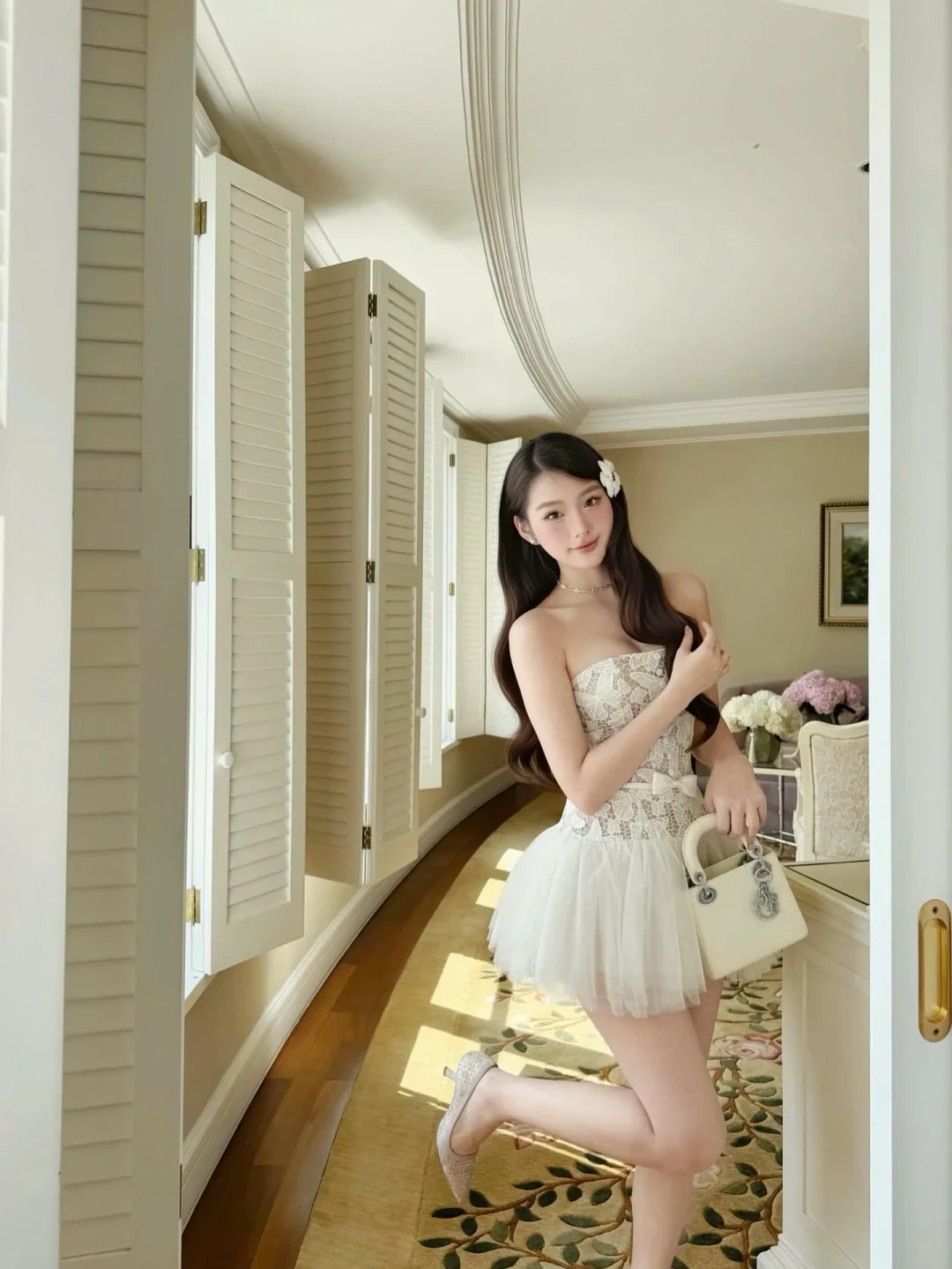 Photo 1 of Đầm Ren Trắng Ngắn A225 Chou Chou