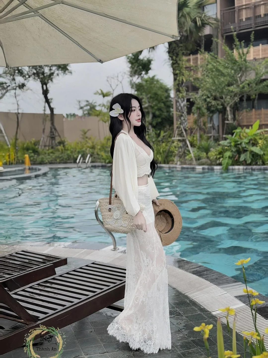 Ảnh 2 của Set váy ren trắng nữ Nếp S