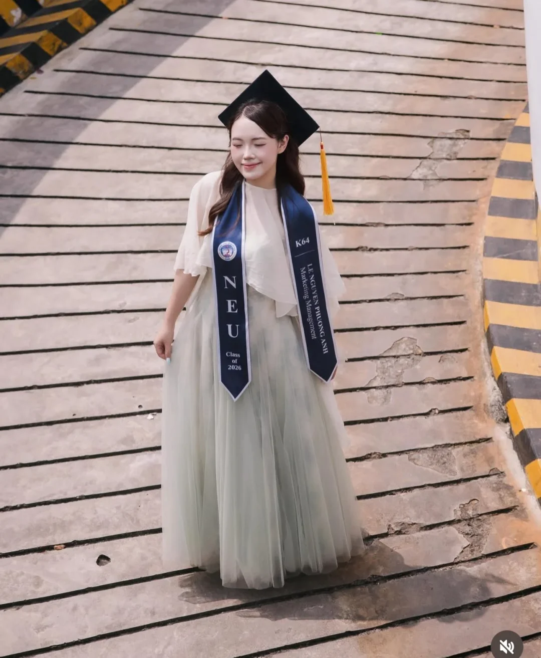 Photo 1 of Váy voan TC Dress Sò Vintage xanh nhạt
