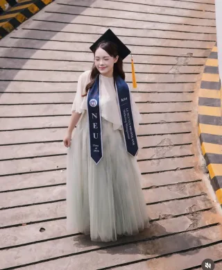 Photo 1 of Váy voan TC Dress Sò Vintage xanh nhạt