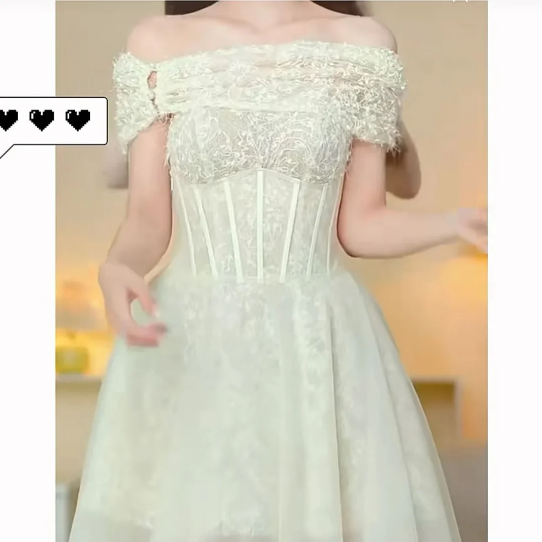 Ảnh 2 của Đầm trắng vintage Sò Vintage kèm choàng