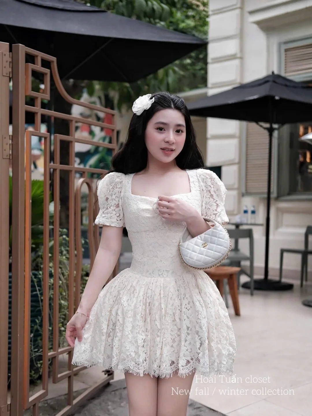 Ảnh 2 của Váy ren trắng mini TC Dress B128