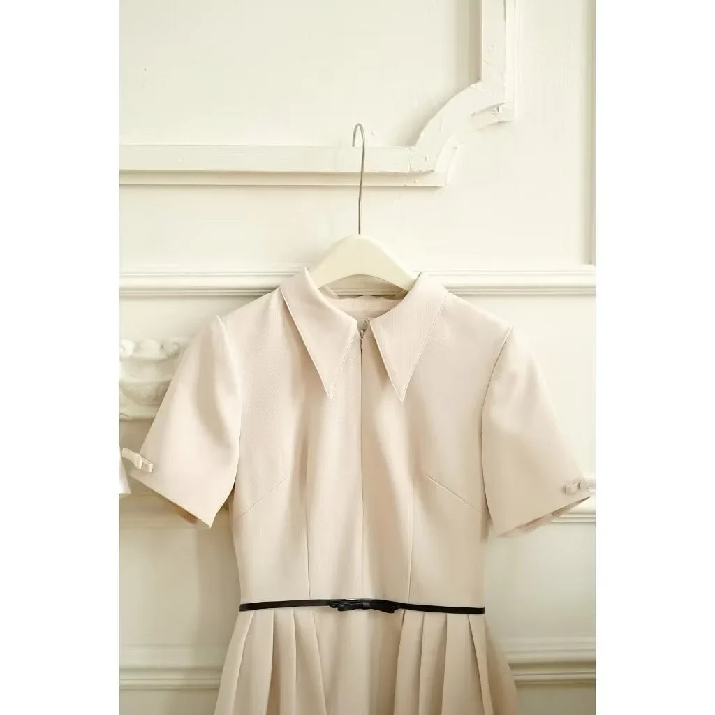 Photo 4 of Đầm midi be nhạt Calie size S